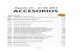 Lista de Accesorios Tecnisumer Agosto 20112