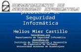 Origen de los problemas de Seguridad Informática Helios Mier Castillo hmier@ieee.org Departamento de Seguridad Informática desei@uag.mx Instituto de Investigación.