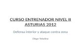 CURSO ENTRENADOR NIVEL II ASTURIAS 2012 Defensa interior y ataque contra zona Diego Tobalina.