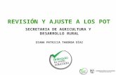 REVISIÓN Y AJUSTE A LOS POT SECRETARIA DE AGRICULTURA Y DESARROLLO RURAL DIANA PATRICIA TABORDA DÍAZ.