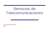 Servicios de Telecomunicaciones Luis López Fernández 2006.