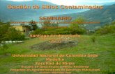 Gestión de Sitios Contaminados SEMINARIO BIORREMEDIACIÓN DE SUELOS Y ACUÍFEROS CONTAMINADOS Mayo 2 y 3 de 2006 Santiago Cardona Gallo scardona@unal.edu.co4255112.