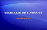 SELECCION DE SONDAJES HYPACK 2013. Programas de Selección de Sondajes REDUCIR Para propósitos cartográficos. Salva el sondaje mínimo (o máximo) y lo protege.