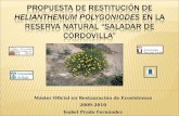Máster Oficial en Restauración de Ecosistemas 2009-2010 Isabel Prado Fernández.
