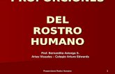 Proporciones Rostro Humano1 PROPORCIONES DEL ROSTRO HUMANO Prof. Bernardita Astorga S. Artes Visuales – Colegio Arturo Edwards.