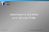 1 Tekhne Curso CIO Interfases Contables en CIO con XML Interfases Contables XML.