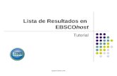 Support.ebsco.com Lista de Resultados en EBSCOhost Tutorial.