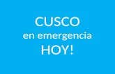 CUSCO en emergencia HOY!. El 23 de enero empezó la emergencia en la Región Cusco por lluvias, inundaciones y huaycos.
