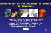 Características de las Unidades de Endoscopia de Canarias. Baudet JS 1,2, Alarcón O 1, Sánchez del Río A 1, Martín JM 2,Morales S 2, Vela M 2, Borque P.