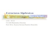 Estructuras Algebraicas UCR – ECCI CI-1204 Matemática Discretas Prof. M.Sc. Kryscia Daviana Ramírez Benavides.