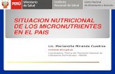 3. La Situacion de Los Micronutrientes en El Peru