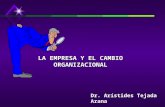 Dr. Arístides Tejada Arana LA EMPRESA Y EL CAMBIO ORGANIZACIONAL.