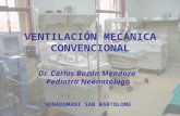 VENTILACIÓN MECÁNICA CONVENCIONAL Dr. Carlos Bazán Mendoza Pediatra Neonatólogo HONADOMANI SAN BARTOLOME.