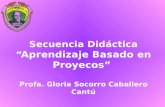 Secuencia Didáctica Aprendizaje Basado en Proyecos Profa. Gloria Socorro Caballero Cantú