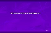 PLANEACION ESTRATEGICA PLANEACION ESTRATEGICA 2009-2.