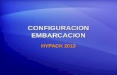 CONFIGURACION EMBARCACION HYPACK 2013. Funciones Embarcación Presentación parámetros por cada Móvil puede ser accesada desde el ítem Embarcaciones - Vessels.