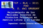 TCP – RLA – 3111 FAO R. O. del URUGUAY Mejoramiento de los Mercados Internos de Productos Pesqueros en América Latina y el Caribe Expositor: Carlos Alberto.