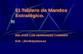 El Tablero de Mandos Estratégico. ING.JOSE LUIS HERNANDEZ CABRERA E.M. : jlhc46@yahoo.es.