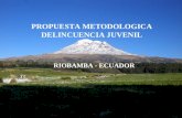 PROPUESTA METODOLOGICA DELINCUENCIA JUVENIL RIOBAMBA - ECUADOR.