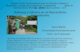 Pobreza y Género en el Posconflicto Salvadoreño Cuarto Curso Centroamericano en Gestión Urbana y Municipal, Ciudad de Guatemala, Guatemala Mayo 9-19, 2004.