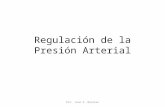 Regulación de la Presión Arterial Por: José A. Morales.