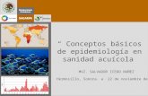 Espacio para foto o imagen Conceptos básicos de epidemiología en sanidad acuícola Hermosillo, Sonora. a 22 de noviembre de 2012 MVZ. SALVADOR ICEDO NUÑEZ.