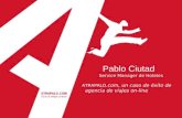 Pablo Ciutad Service Manager de Hoteles ATRAPALO.com, un caso de éxito de agencia de viajes on-line.