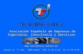 Asociación Española de Empresas de Ingeniería, Consultoría y Servicios Tecnológicos  Serrano, 23 · 5º Izda. · 28001 Madrid · Télf: