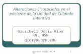 Gloribell Oritiz, RN, MSN1 Alteraciones Sicosociales en el paciente de la Unidad de Cuidado Intensivo Gloribell Ortiz Rios RN, MSN glory@uprm.edu.