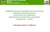 Ministerio de la Protección Social República de Colombia Dirección General de Promoción Social Liderazgo Social y Confianza GOBERNACIÓN DEL DEPARTAMENTO.
