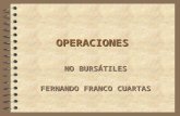 OPERACIONES NO BURSÁTILES FERNANDO FRANCO CUARTAS.