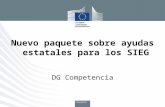 Nuevo paquete sobre ayudas estatales para los SIEG DG Competencia.