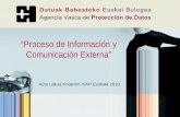 Proceso de Información y Comunicación Externa Acto Lakua KnowInn IVAP-Euskalit 2010.
