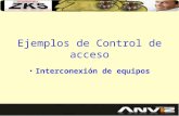 Ejemplos de Control de acceso Interconexión de equipos.