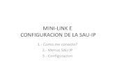 Configuracion de Mini-link e Sau Ip