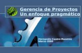 Gerencia de Proyectos Un enfoque pragmático Hernando Castro Ramírez Marzo 2005.