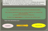 2.- EL SISTEMA DE COMUNICACIONES DE DATOS. El sistema de comunicaciones de datos, es un sistema de proceso de datos, en el que los periféricos, pueden.