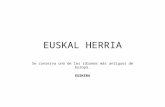 EUSKAL HERRIA Se conserva uno de los idiomas más antiguos de Europa. EUSKERA.