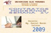1 UNIVERSIDAD ALAS PERUANAS EDUCACIÓN A DISTANCIA POSTGRADO EN DERECHO Docente: Mg. Daniel Morán Salazar.