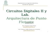 1 Circuitos Digitales II y Lab. Circuitos Digitales II y Lab. Arquitectura de Punto Flotante Semana No.14 Semestre 2011-2 Prof. Eugenio Duque Pérez eaduque@udea.edu.co.