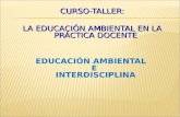 CURSO-TALLER: LA EDUCACIÓN AMBIENTAL EN LA PRÁCTICA DOCENTE EDUCACIÓN AMBIENTAL E INTERDISCIPLINA.