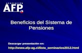 Beneficios del Sistema de Pensiones Descargar presentación en: .