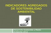 INDICADORES AGREGADOS DE SOSTENIBILIDAD AMBIENTAL Desarrollo Sostenible y Medio Ambiente 2012.