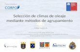 Selección de climas de oleaje mediante métodos de agrupamiento Felipe Lucero R. Proyecto Innova Corfo código 09CN14-5718 “Catastro del recurso energético.