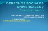 II CONGRESO INTERNACIONAL DE SISTEMAS DE SALUD SONIA FLEURY  .