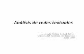 Análisis de redes textuales José Luis Molina & Joel Martí Universitat Autònoma de Barcelona Julio 2007.
