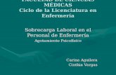 UNIVERSIDAD NACIONAL DE CUYO FACULTAD DE CIENCIAS MÉDICAS Ciclo de la Licenciatura en Enfermería Sobrecarga Laboral en el Personal de Enfermería Agotamiento.