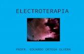 ELECTROTERAPIA PROFR. EDUARDO ORTEGA OLVERA. ELECTROESTIMULACION CONCEPTOS EN ELECTROLOGIA 1.LA ELECTROESTIMULACION TIENE POR OBJETO EL EFECTO MOTOR.