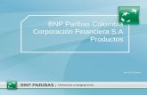 BNP Paribas Colombia Corporación Financiera S.A Productos Abril 2011, Bogotá.
