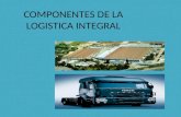 COMPONENTES DE LA LOGISTICA INTEGRAL COMPONENTES DE LA LOGÍSTICA LOGISTICA DE ENTRADA LOGISTICA DE SALIDA LOGISTICA INTEGRAL LOGISTICA INTERNA LOGISTICA.